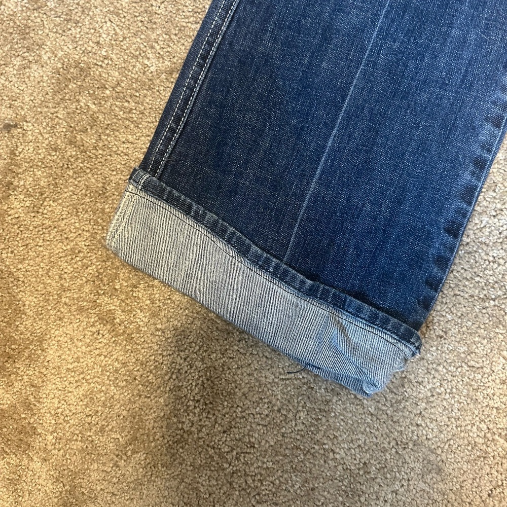 7 For All Mankind Dark Blue Flare Jeans - Picture 4 of 15